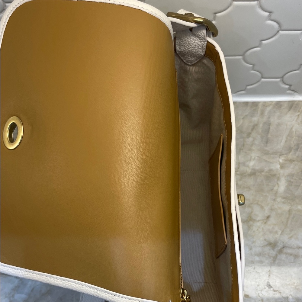 Coach Cream Crossbody Bag with Gold Accents - Picture 9 of 9